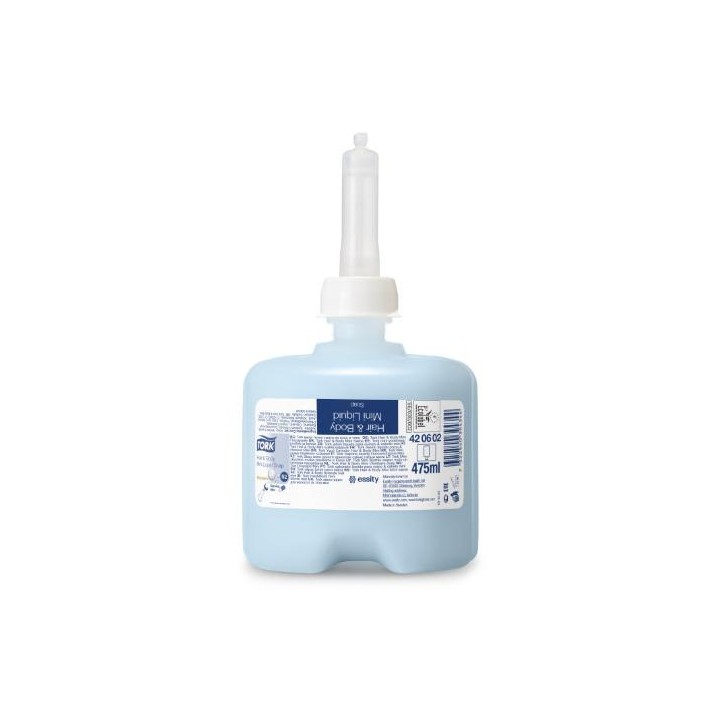 Mydło w płynie do włosów, ciała i rąk - TORK PREMIUM SOAP LIQUID MINI H&B 475ML #420602