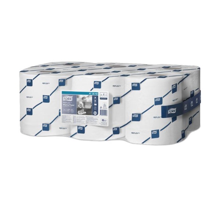 Czyściwo - TORK REFLEX WIPING PAPER WHITE 1W (6ROL) #473242