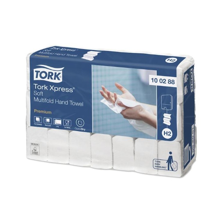 Ręcznik papierowy ZZ wielopanelowy - TORK PREM H.T. INTERFOLD SOFT (2310/21)#100288