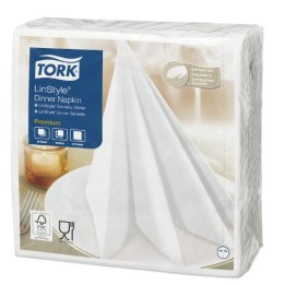Serwetki  - TORK LINSTYLE SERW. OBIAD. BIAŁA(600/12) #478711