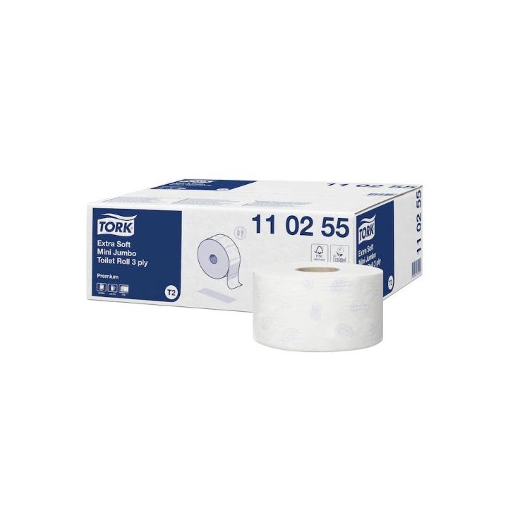 Papier toaletowy - TORK PREM T. P. MINI JUMBO ROLL ES(12ROL)#110255