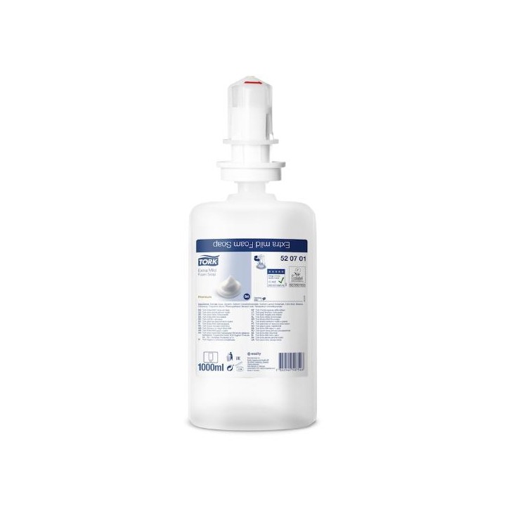 Bezzapachowe mydło w piance - TORK PREMIUM SOAP FOAM EXTRA MILD 1L #520701
