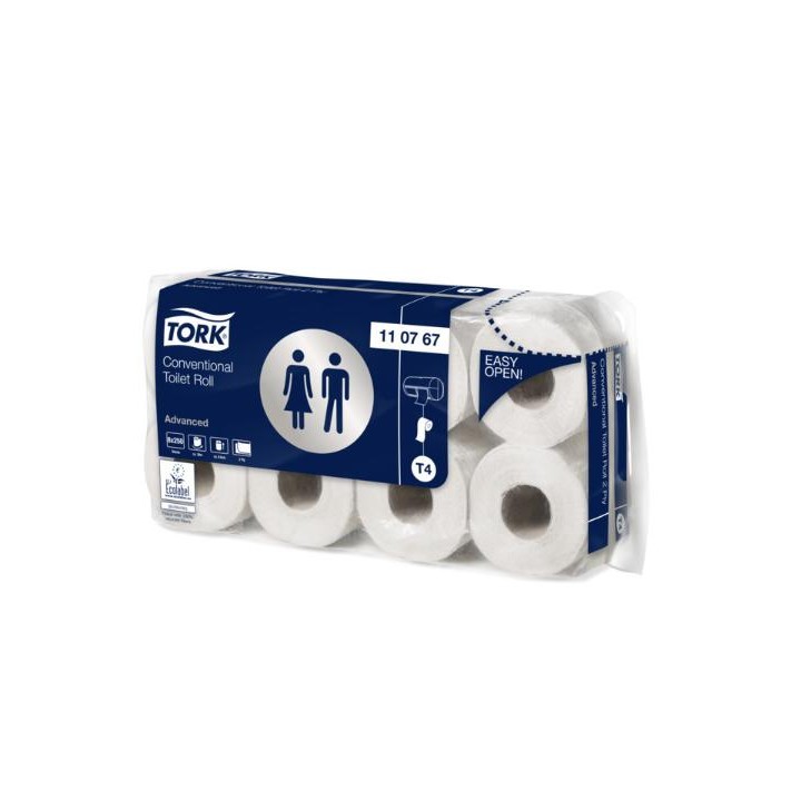 Papier toaletowy - P.T.TORK ADV TOILET ROLL BIAŁY 2W (8ROL) #110767