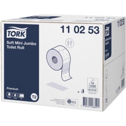 Papier toaletowy - TORK PREM T.PAPER MINI JUMBO ROLL (12ROL)#110253