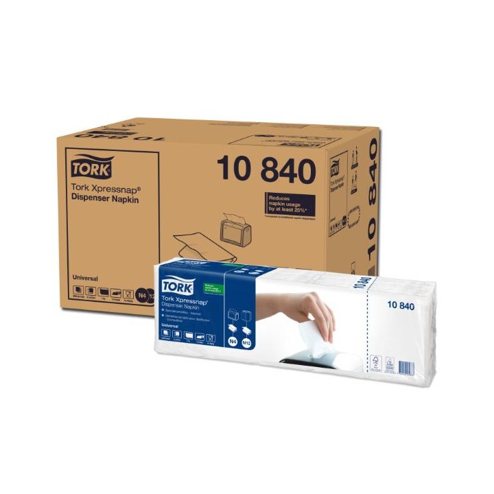 Serwetki  - TORK UNIV NAPKINS INTERF1P 225/5/8 (9000) #10840
