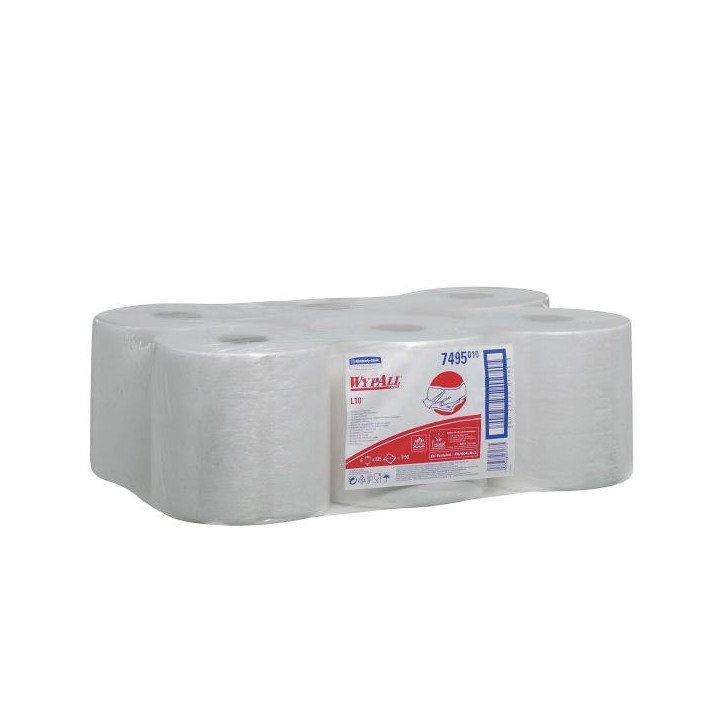 Czyściwo WYPALL L10 BIAŁE 500/38X20,6CM (6ROL) #7495