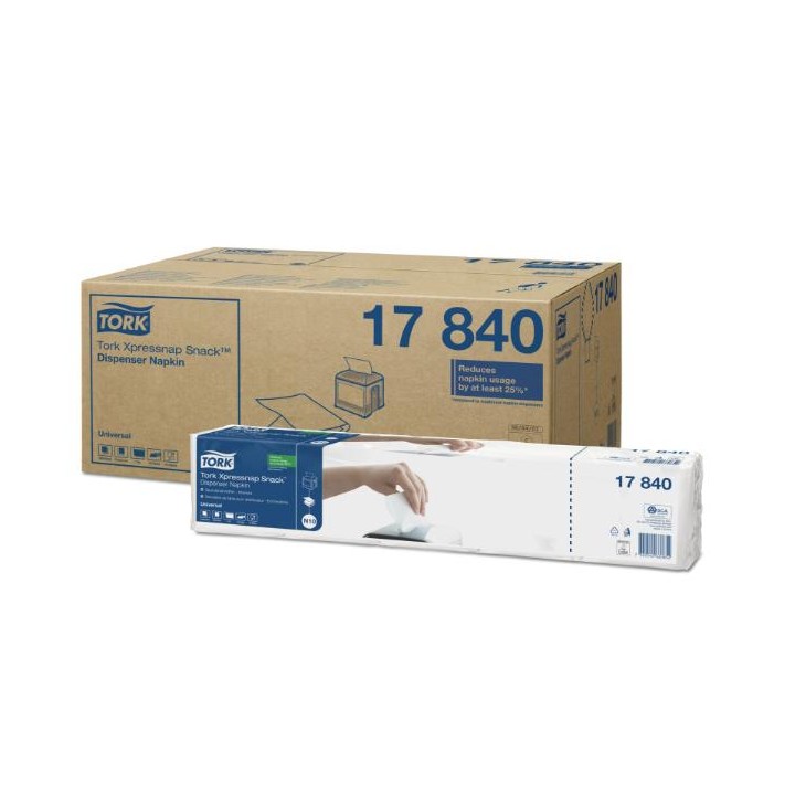 Serwetki  - TORK XPN SNACK DISPNAP WHITE (9000/8) #17840