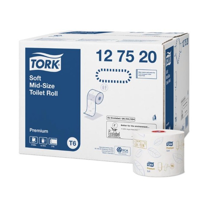 TORK PREM T. PAPER COMP ROLL SOFT (27ROL)#127520